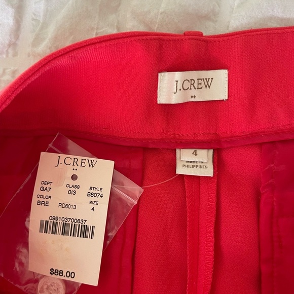 J. Crew Coral Bright Red Pants - Picture 6 of 10